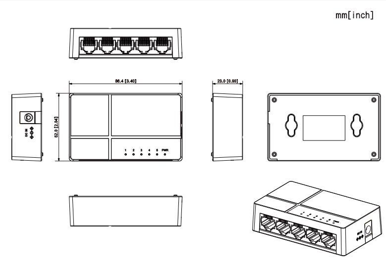 8-Port-Unmanaged-Fast-Network-Switch-DH-S1000C-8ET-L-3