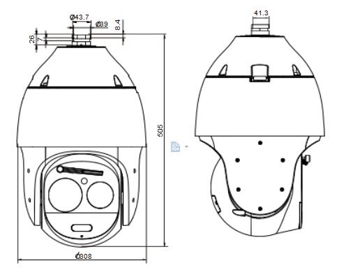 TC-H358M 44× סופּער סטאַרליגהט יר לאַזער אַעוו אַי פּטז קאַמעראַ