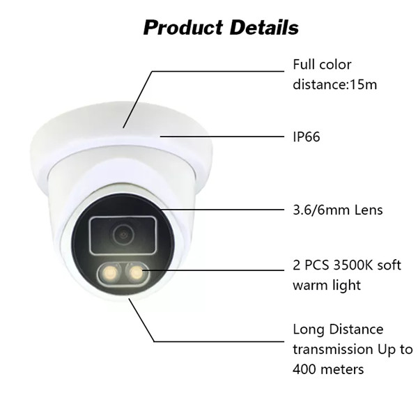 AHD TVI CVI Indoor Turret CCTV Surveillance